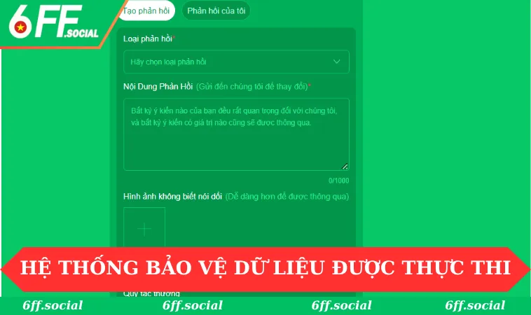 Hệ thống bảo vệ dữ liệu đang được thực thi trong chính sách