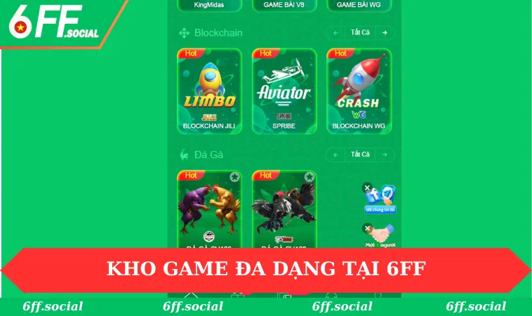 Kho game đa dạng không thể bỏ lỡ tại 6FF