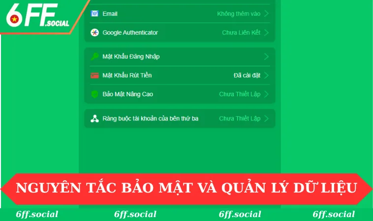 Nguyên tắc bảo mật và quản lý dữ liệu trong hệ thống nhà cái
