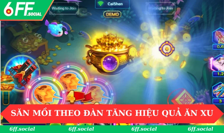 Săn mồi theo đàn gia tăng hiệu quả ăn xu